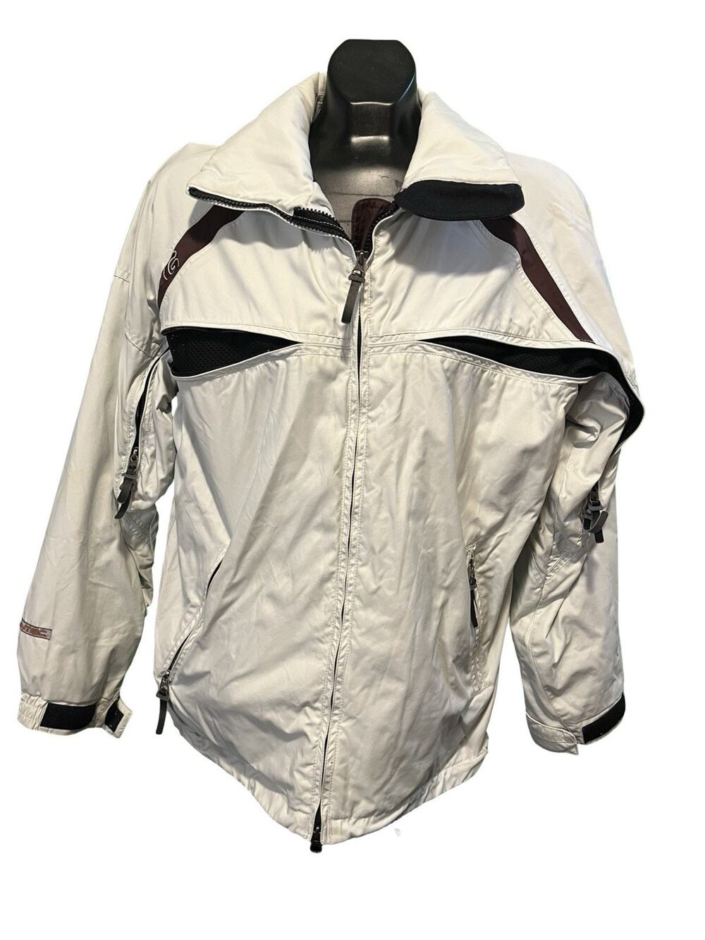 Bonfire Women’s Snowboard Ski Jacket Small White Waterproof Gold Series